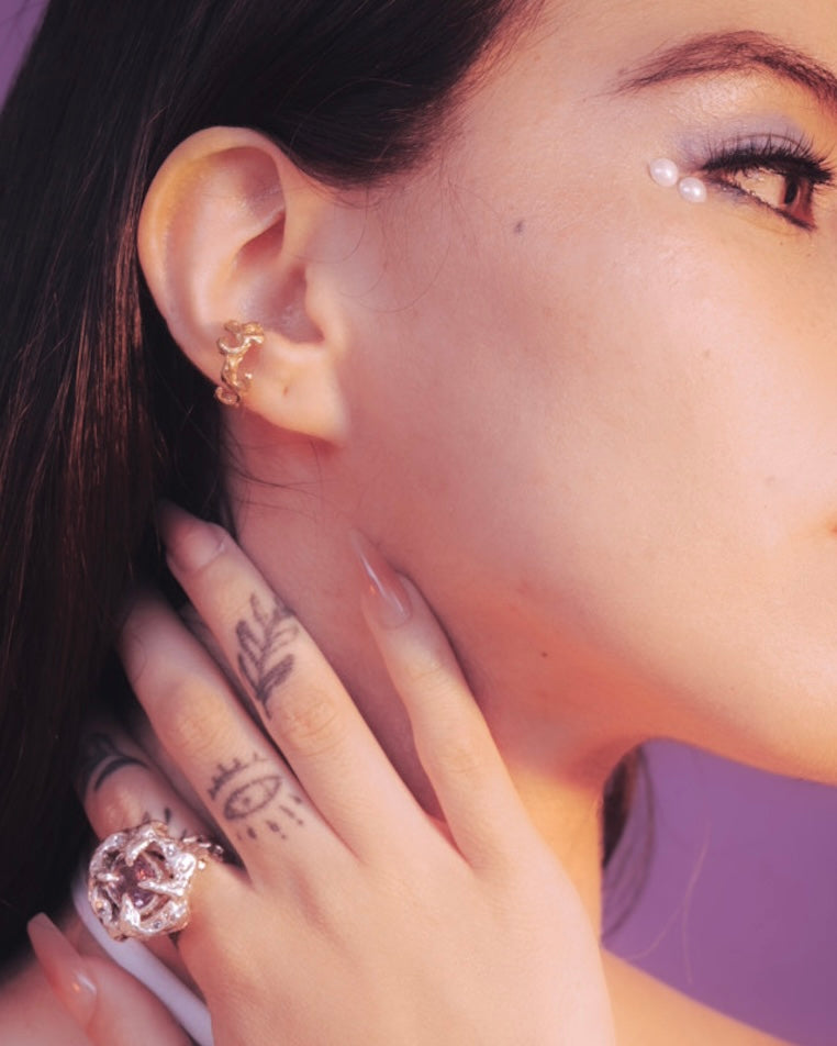 Earcuff marmolado in Ra☼