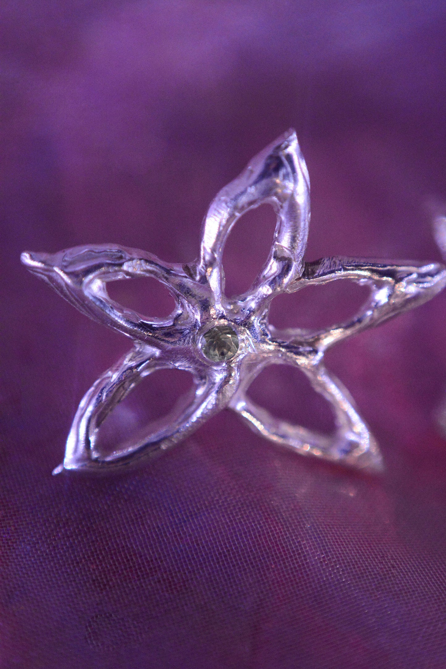 Aros lyrae con piedra (a pedido)