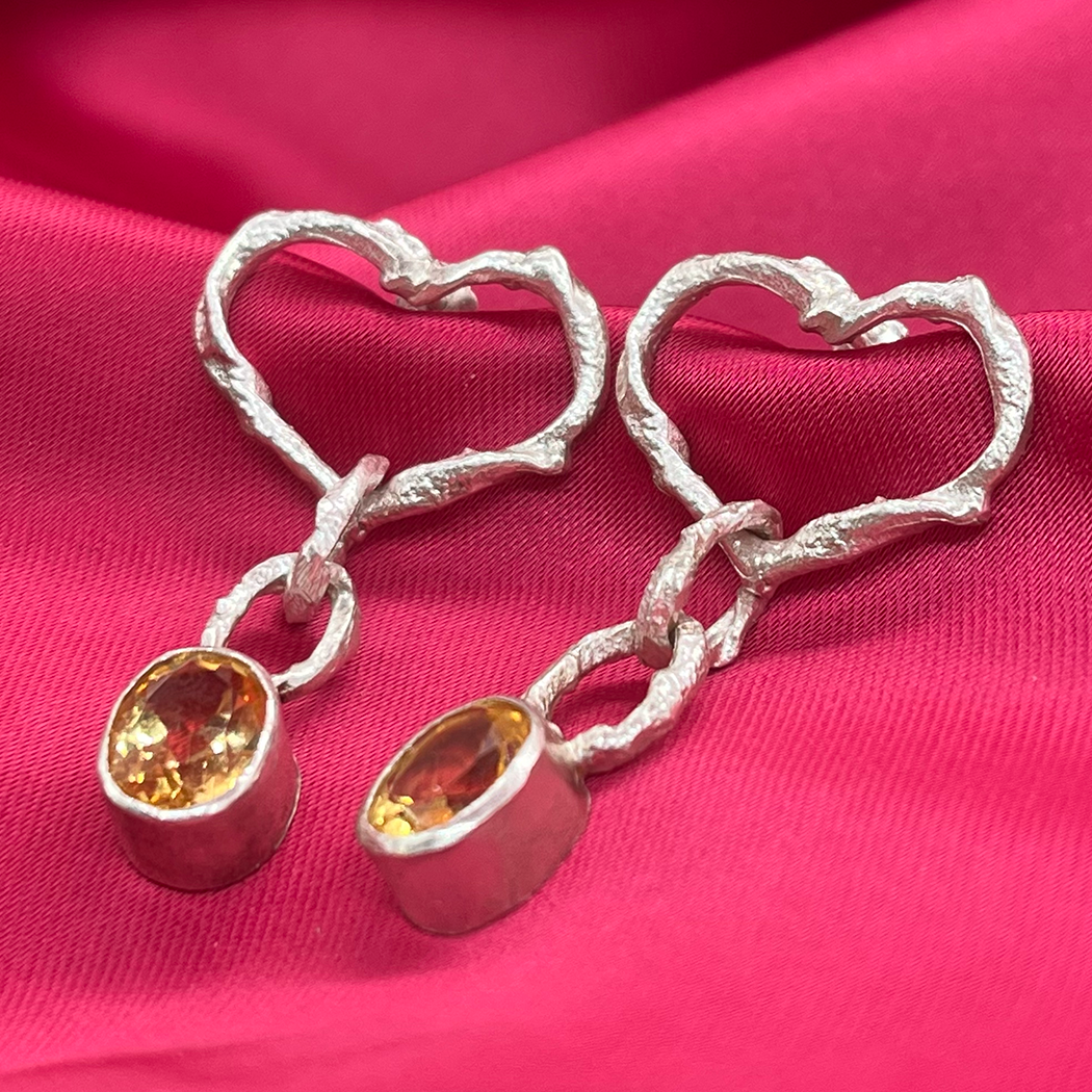 Aros corazón fanzy