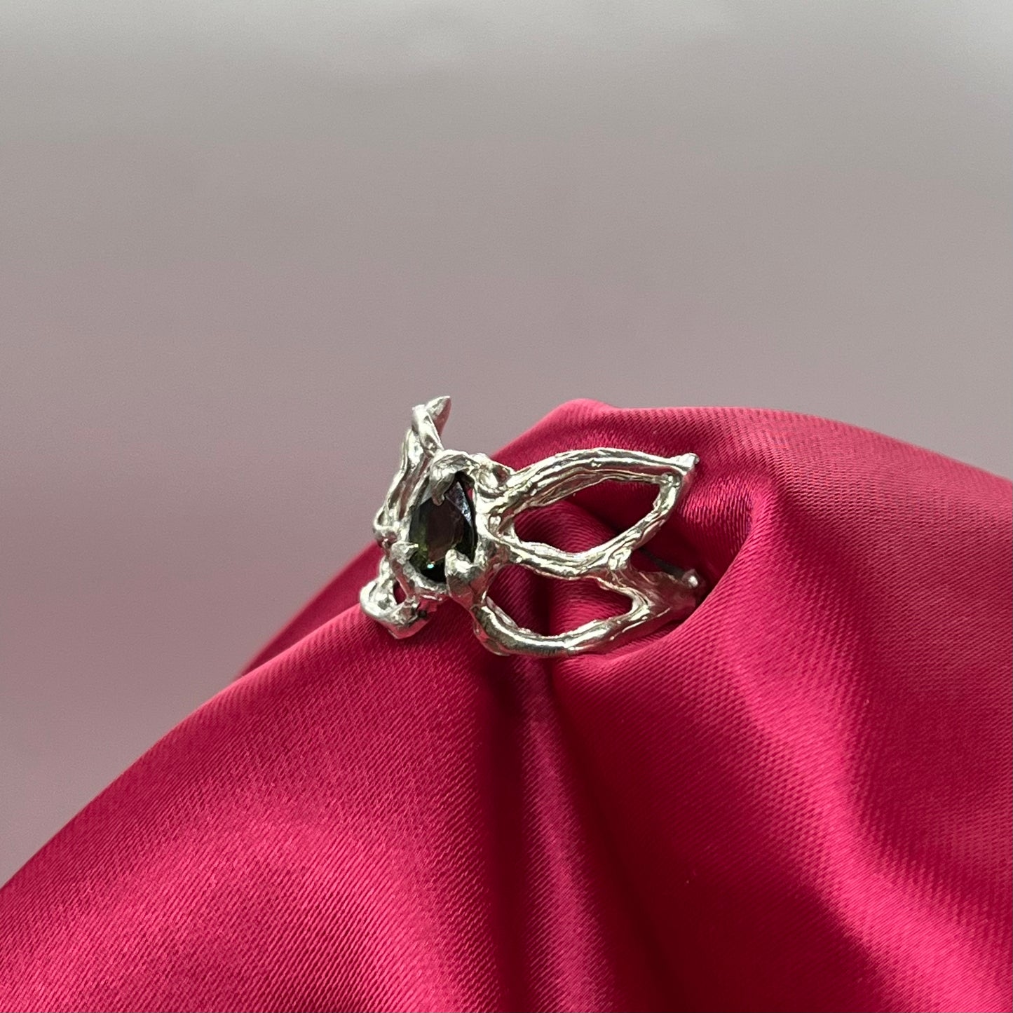 Anillo Tiara turmalina