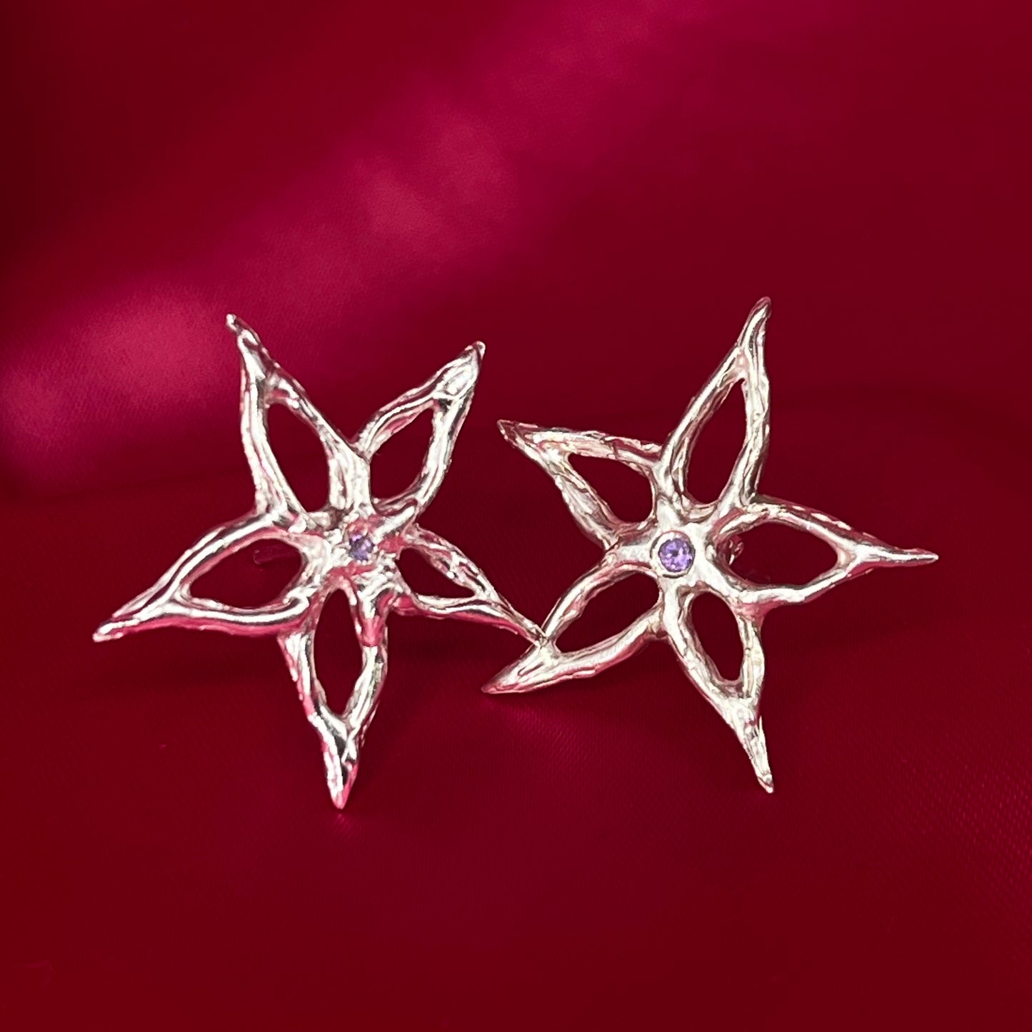 Aros lyrae con piedra (a pedido)
