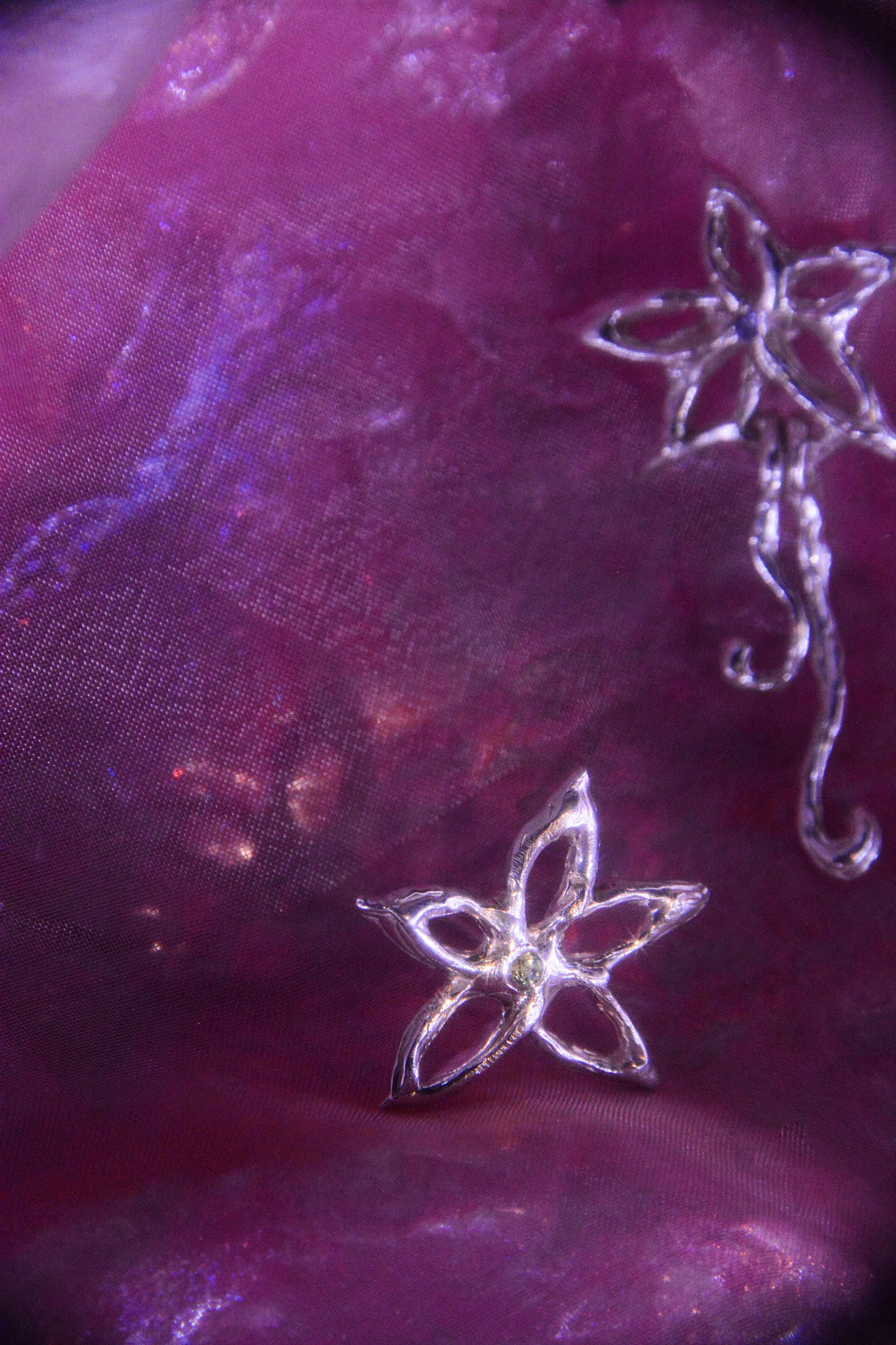 Aros Lyrae danzantes con piedra (a pedido)