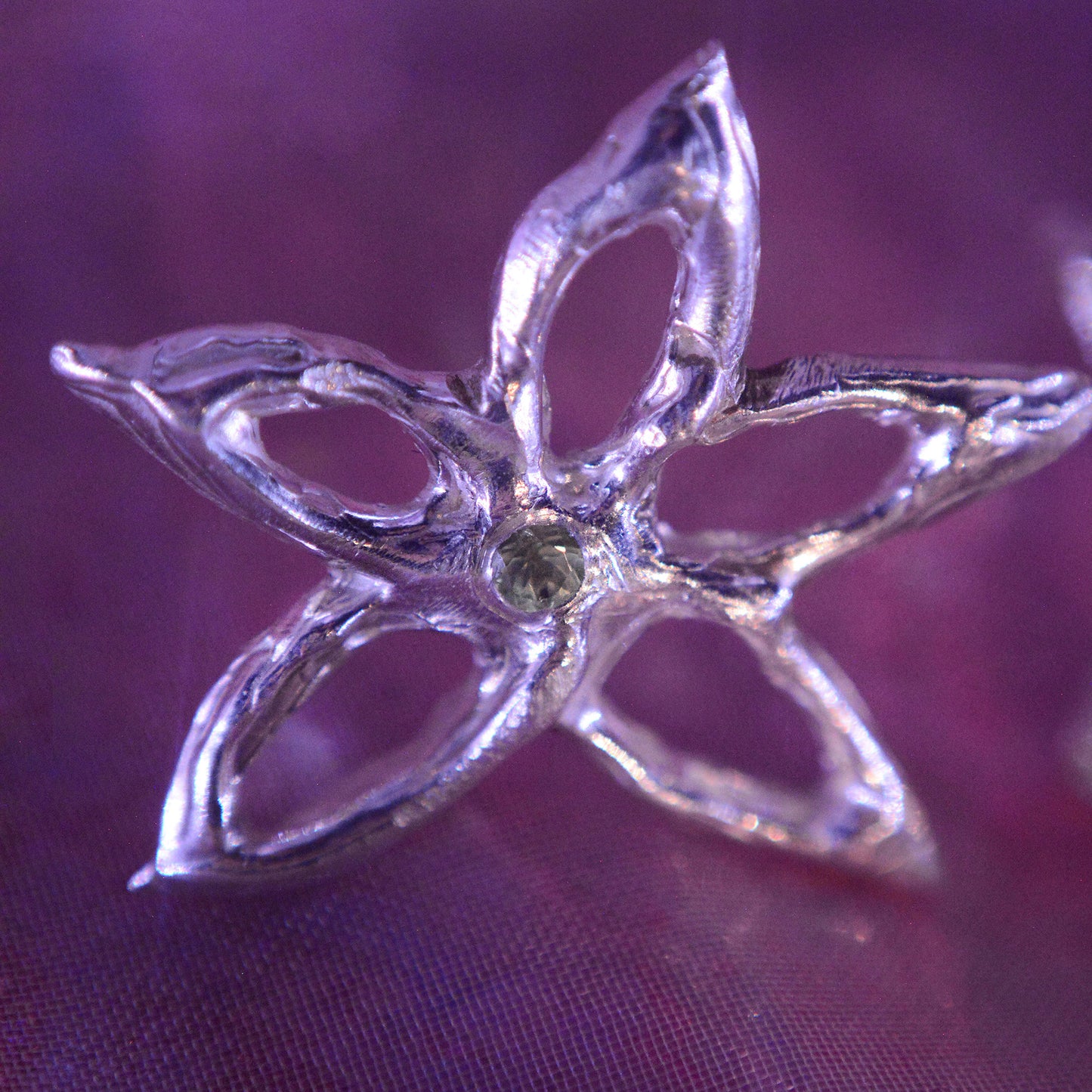 Aros lyrae con piedra (a pedido)