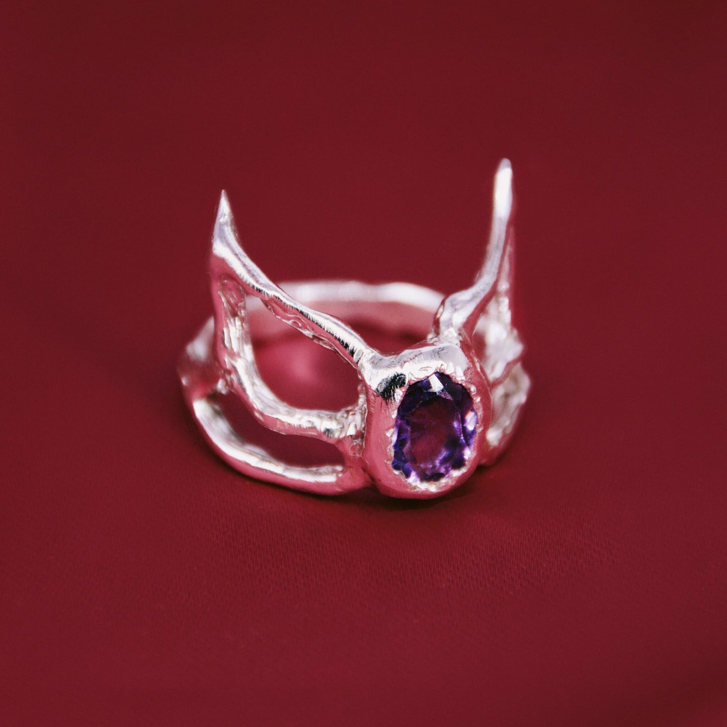 Anillo Tiara (amatista)