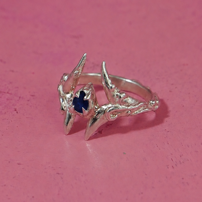 Anillo Nargylia II Zafiro