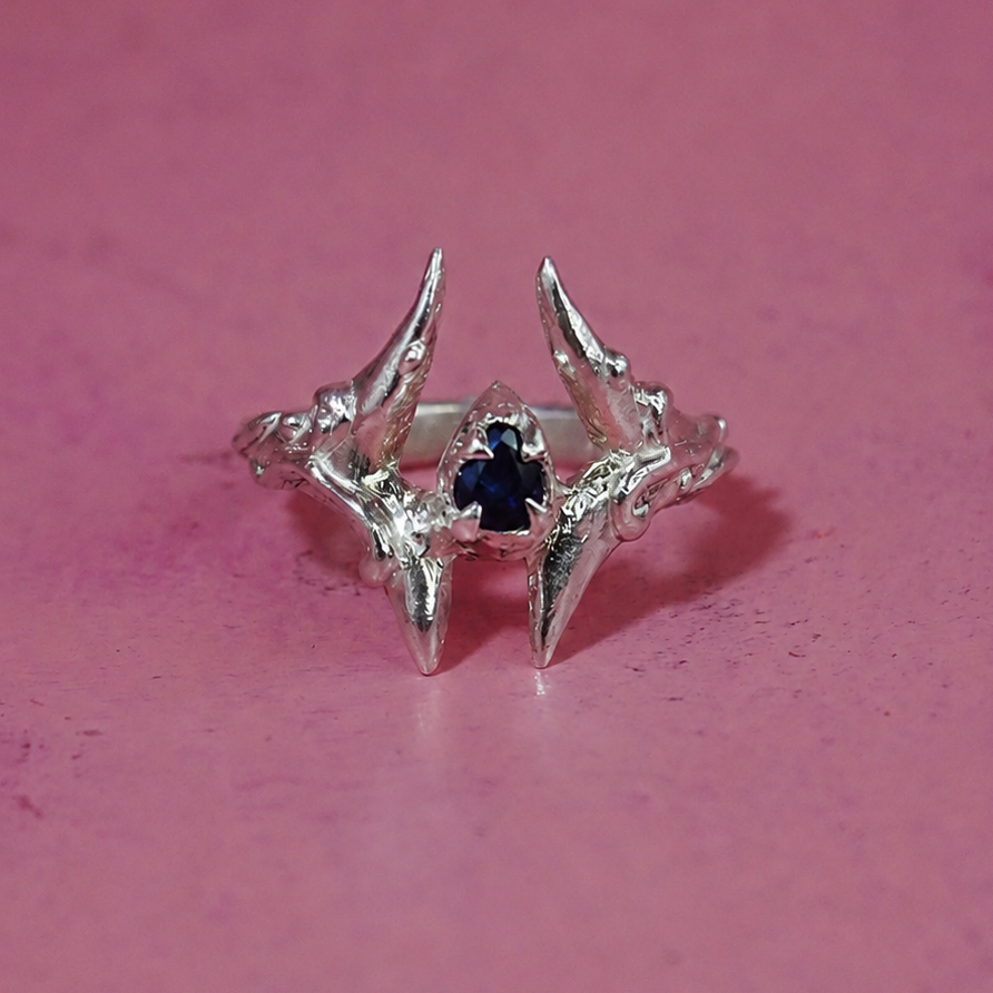 Anillo Nargylia II Zafiro