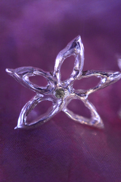 Aros lyrae con piedra (a pedido)