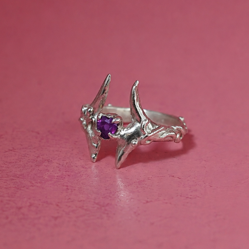 Anillo Nargylia III amatista
