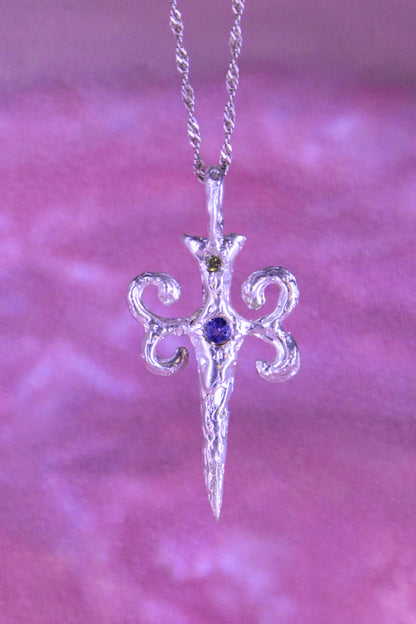 Colgante praesidium con piedras (a pedido)