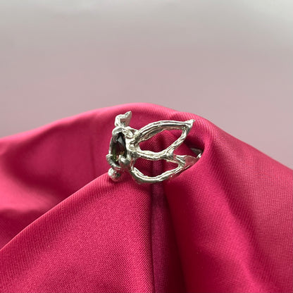 Anillo Tiara turmalina
