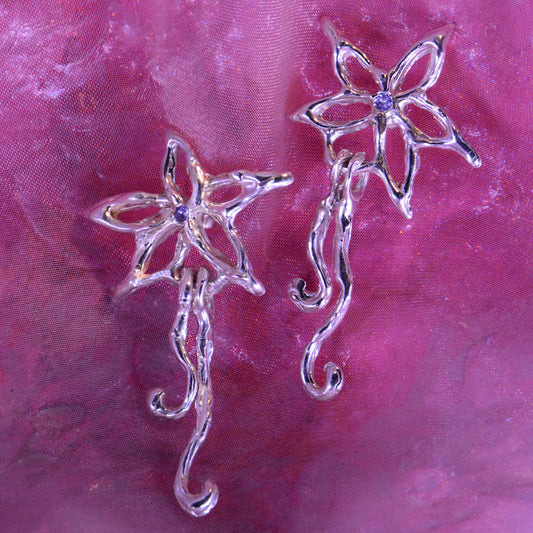 Aros Lyrae danzantes con piedra (a pedido)