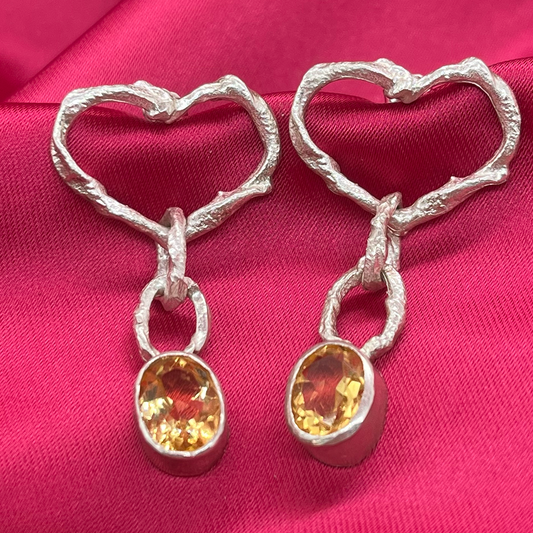 Aros corazón fanzy