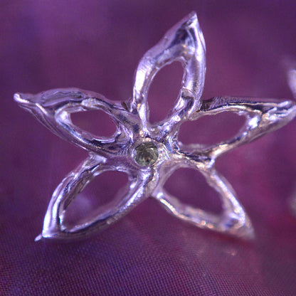 Aros lyrae con piedra (a pedido)